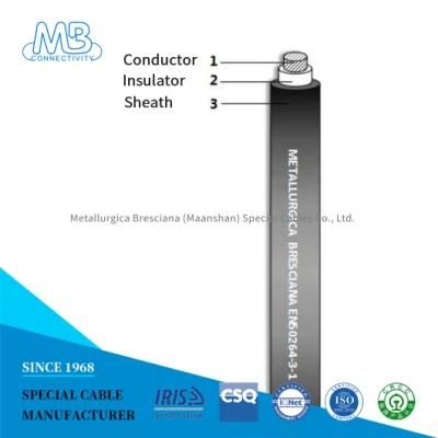 Railway Vehicles Single Core Sheathed Electric Power Cable for Lighting