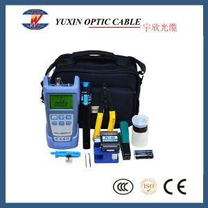 FTTH Fiber Optic Cable Tools Kit with Optical Power Meter Red Light Pen Bag Package