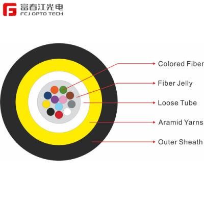 Outdoor Single Mode Communication Cable Multi Core Conventional Center Tube Micro Fiber Optic Cable
