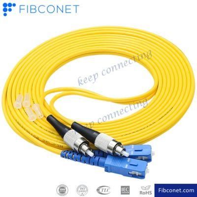 FC-Sc Simplex 3mm FTTH Fiber Optic/Optical Jumper Patch Cord