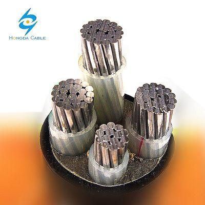 0.6/1kv 4 Core Aluminum Conductor XLPE Insulation Armoured Underground Power Cable