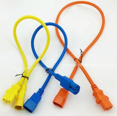 High Quality UL VDE AC Power Cord IEC C13 C14 C15 C19 C20 C5 C7 Powercon Extension Cord Inmetro SAA