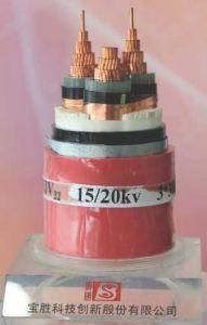 3 Cores XLPE Insulated Copper Tape Screened Steel Tape Armoured Flame Retardant Mv Power Cable