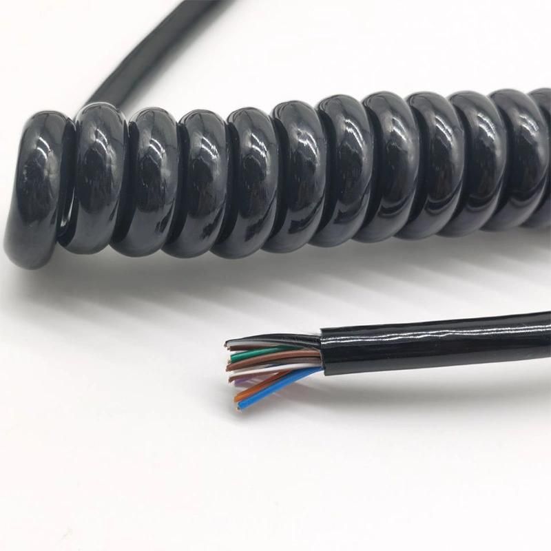 PVC Spiral Cable From H05VV-F for Electrical Facilities 300/500V