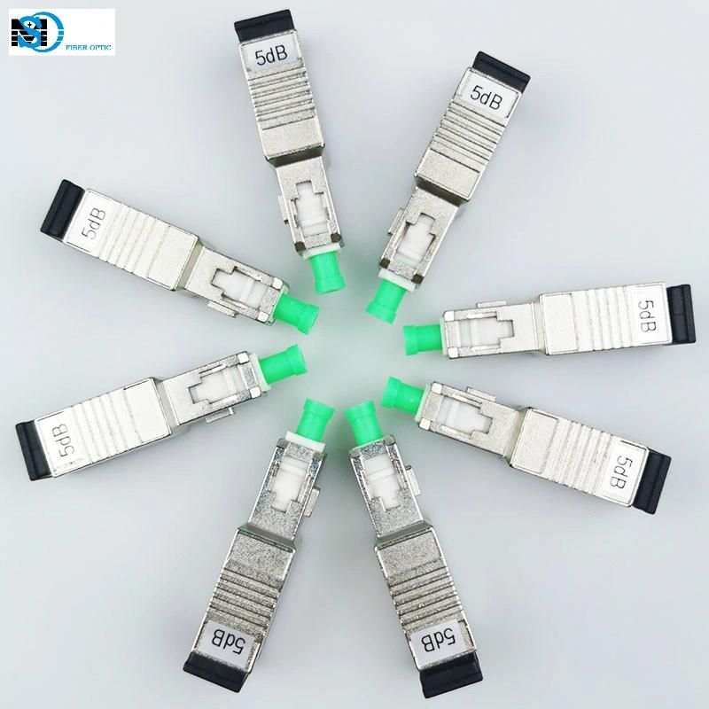 Sc/APC Male-Female Singlemode Fixed Fiber Optic Attenuator