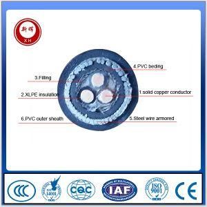 Three Cores Steel Wire Armored Electric Wire and Cables