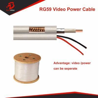 Coaxial Cable Rg59 + 2 Core Power for Video Camera