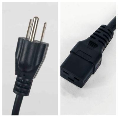 3 Pin Us Cananda Power 5-15p Plug with IEC C19 Connector Cable