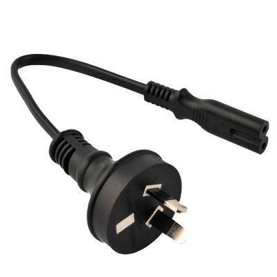 SAA Certificated Australian 2 Pins Power Cord with C7 Connector