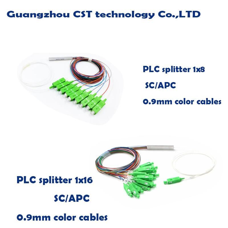 1X2 1X4 1X8 1X16 1X32 1X64 PLC Fiber Optic Splitter Optical Fiber LC Splitter