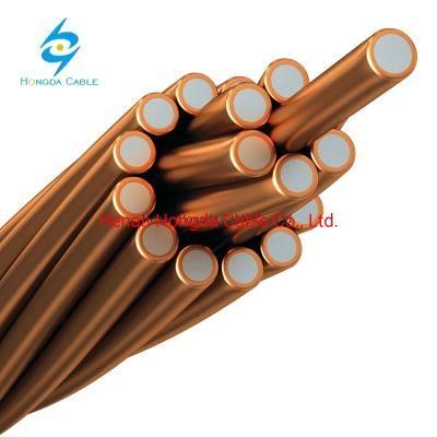 3.264mm CCS 40% 30% 21% Conductivity 8AWG Strand Copper Clad Steel Wire