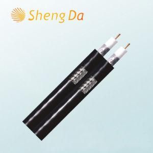 75 Ohm Rg59 Siamese Combo Communication Coaxial Cable