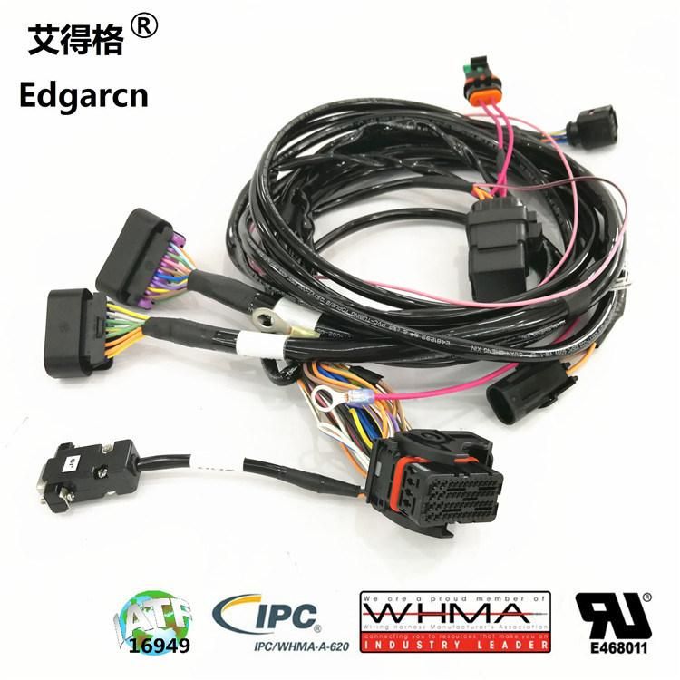 Te Connector Connect 24AWG&18AWG Industrial Custom Electric Cable Harness