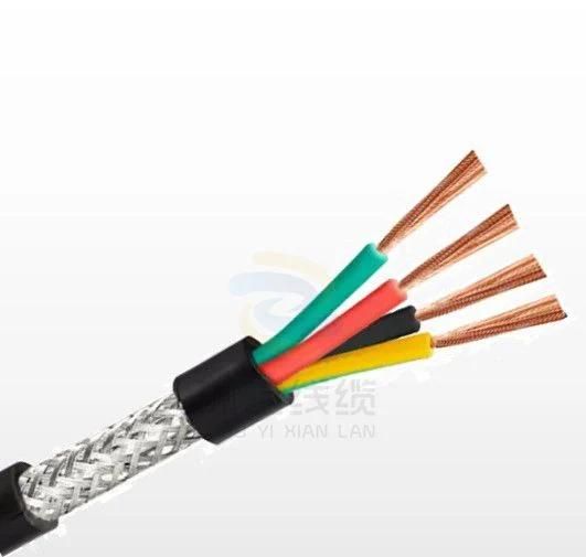 Rvvp Shielded Flexible Bare Copper PVC Sheath Power Electrical Multi Cores Electric Cable