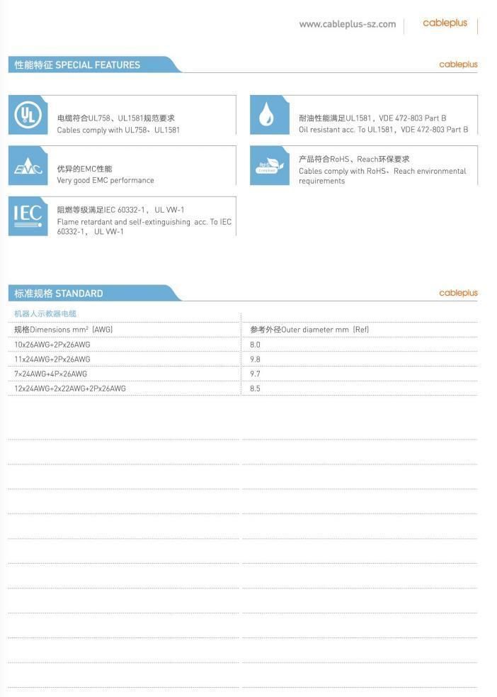 Robot Teach Pendant Control Flexible Cable
