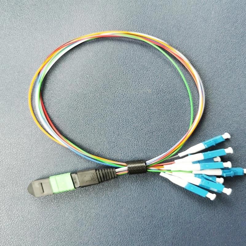 Optic Fiber Patch Cord MTP/APC-LC/Upc Sm Mini Cable with LSZH Outer Jacket 0.9mm Branches Patch Cord Cable