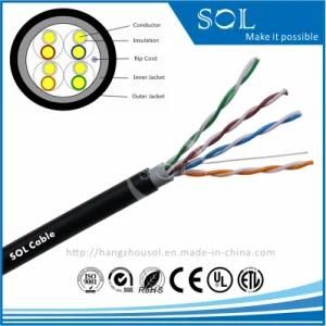 Outdoor Network 24AWG Double Jacket 4P UTP Cat5e LAN Cable