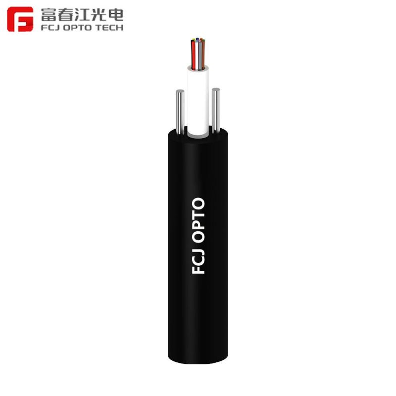 Indoor Outdoor Loose Tube G652 G657A Om1 Om2 Om3 Steel Wires Gyxtpy FTTH Drop Fiber Optical Cable