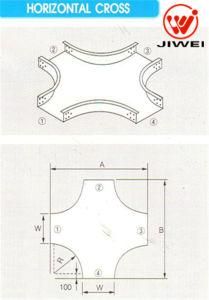 Channel Type Wiring Duct Accessories of Horizontal Cross