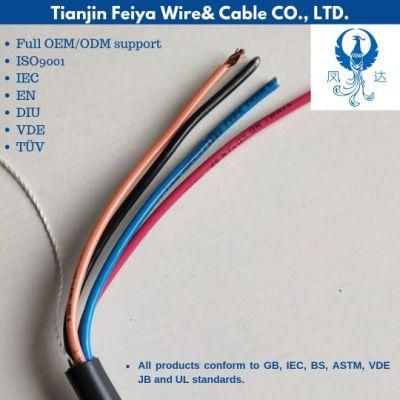 Wdz-Kyjyp Cu Core XLPE Insulation Polyolefine Sheathed Cu-Wire Braid Screening Low-Smoke Halogen-Free Flame-Retardant Control Cables