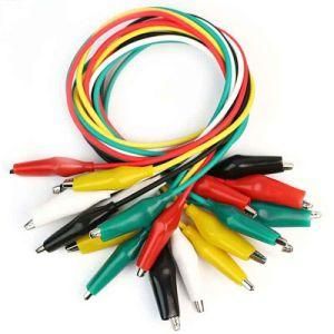 Best Selling 5 Color Double-Ended Crocodile Clips Cable Alligator Clip Cable Testing Wire with 10PCS