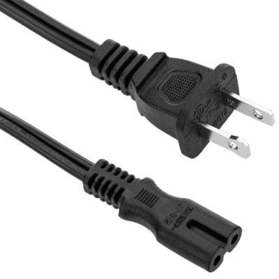 US 1.8m Black AC NEMA-1-15P to IEC-60320-C7 Power Cord for Electric Grill