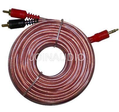 Audio Cable RCA Cable 2RCA to 3.5 Stereo Plug 5m (1.4003R)