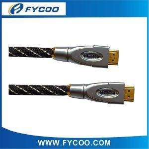 HDMI M to M Cable Metal Casing Type Chromium Metal Casing Outer Mold, Shell Color Silver