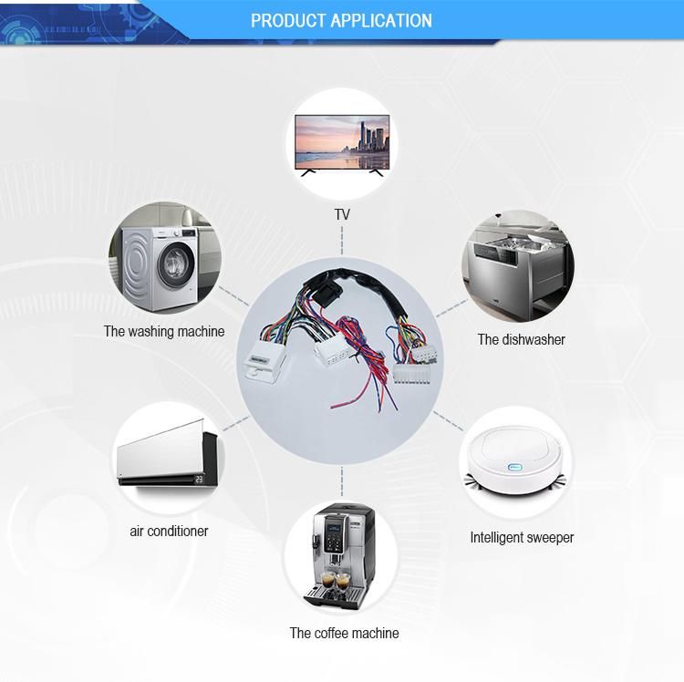 Universial Customized Home Appliance/Electrical Appliance Wire Harness with White Connector