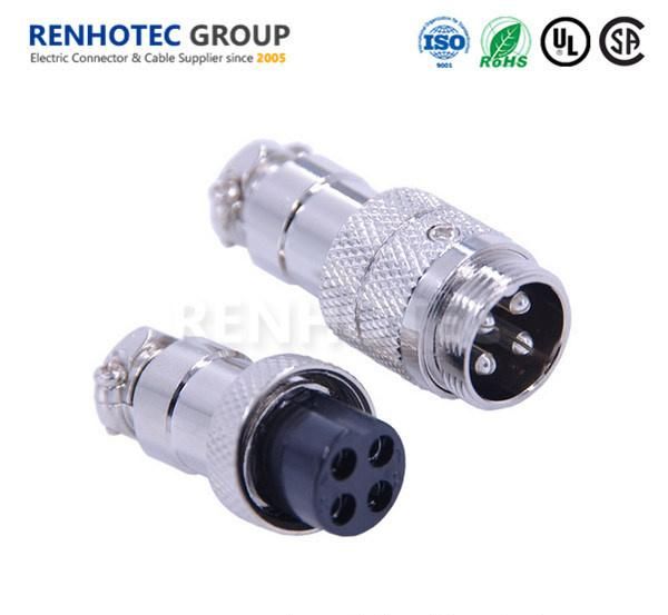 Waterproof Circular Connector 4 Pin Cable Connector Gx16