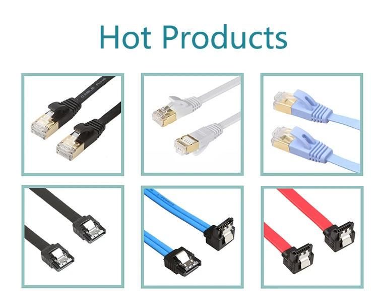 RJ45 Cat5e CAT6 8p8c Flat Ethernet 26AWG Patch Network LAN Cable