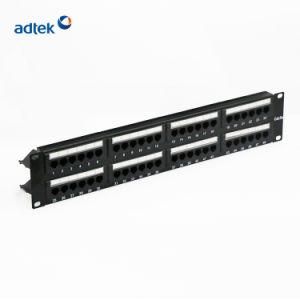 Optical Fiber CAT6 1u/2u Black Patch Panel