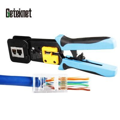 Gcabling Cat5e CAT6 UTP FTP Modular RJ45 Connector 50PCS with Ethernet Cable LAN Crimping Tool
