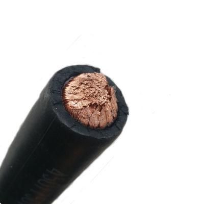 Double PVC Insulated Copper Core Flexible Rubber 2/0 Welding Cable for Welding Machine