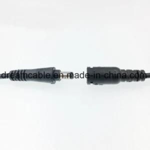 1m Black Locking DC 2.5 mm Jack Extension Cable