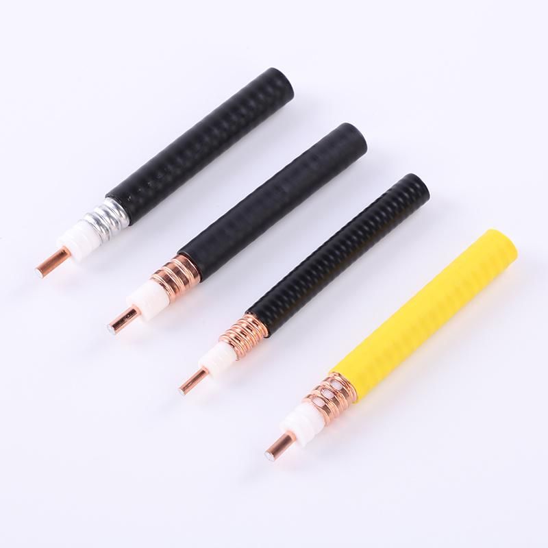 1/2" Low Smoke Halogen-Free Fire-Retardant Flexible Helical Feeder Cable Heliax Coaxial Cable