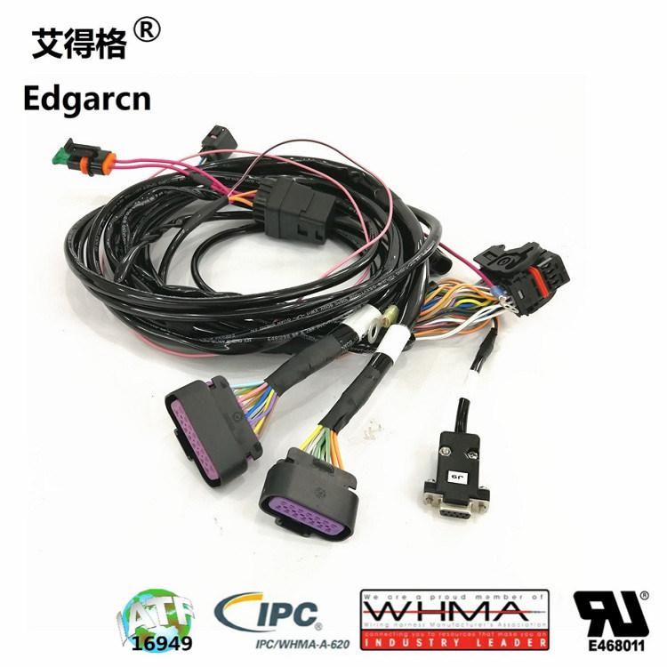Te Connector Connect 24AWG&18AWG Industrial Custom Electric Cable Harness