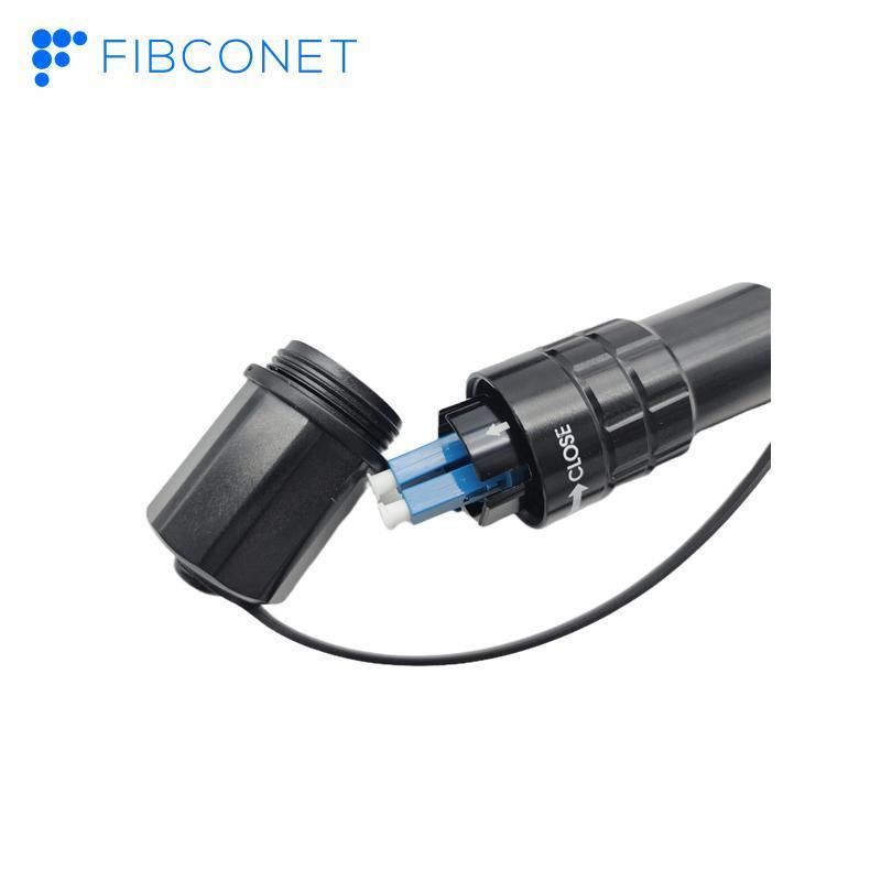 FTTX FTTH IP68 Fiber Optical LC Waterproof Connector Patch Cord