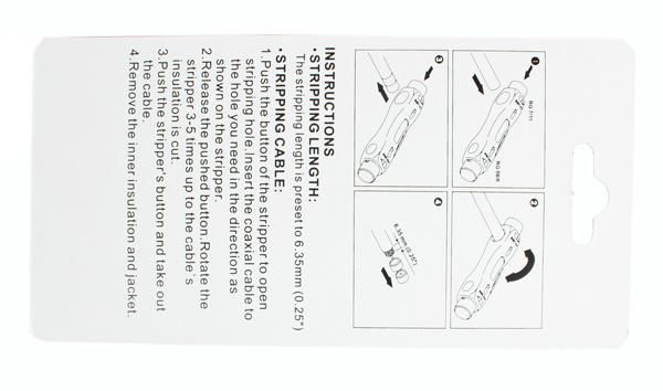 Coaxial Cable Stripper for Rg59/11/7/6