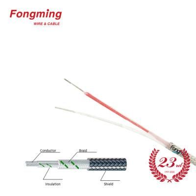 Type K Fiberglass Braid Stainless Steel Shield Thermocouple Cable