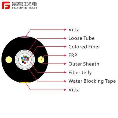 Fcj Opto Tech Multi Core Aerial Fiber Optic Cable with Unitube Non Metallic Non Armored Gyfxy