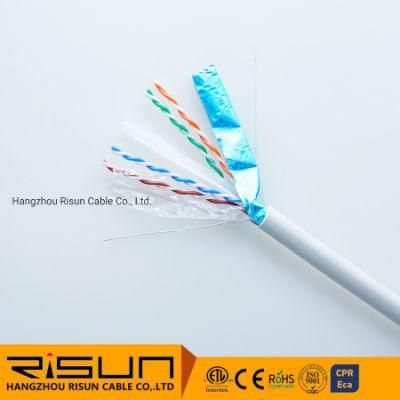 FTP CAT6 Pure Bare Copper Conductors PVC Sheath