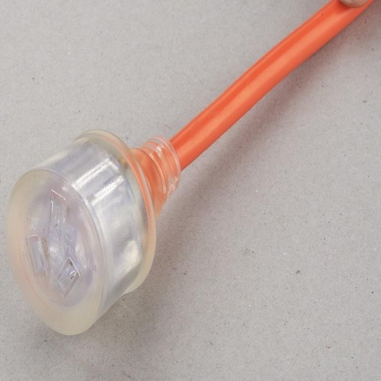 Australian Heavy Duty 15A 250V Transparent Extension Cord