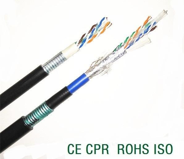 CAT6 Solid Bare Copper 23AWG 4pr CAT6 Cable Fluke Test Passed