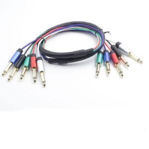 1/4&quot; 6.35mm Ts Mono Cable 5 Male to 5 Male