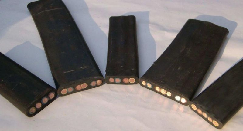 Industrial High Temperature Resistant Smooth Flat Wire Power Cable