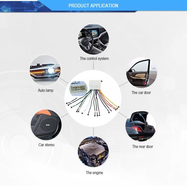 Car Radio Stereo Wiring Harness Adapter Audio Cable for Hyundai Accent 2000-2005