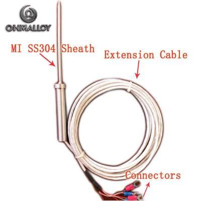 Mineral Insulated Duplex Thermocouple Cable Compensation Cable Type K J T S PT100 Seamless Tube Sheath