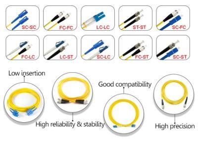 Black Friday Fiber Optic Patch Cord Simplex Duplex Sm mm Om3 Armored 0.9mm 2.0mm 3.0mm Jumper