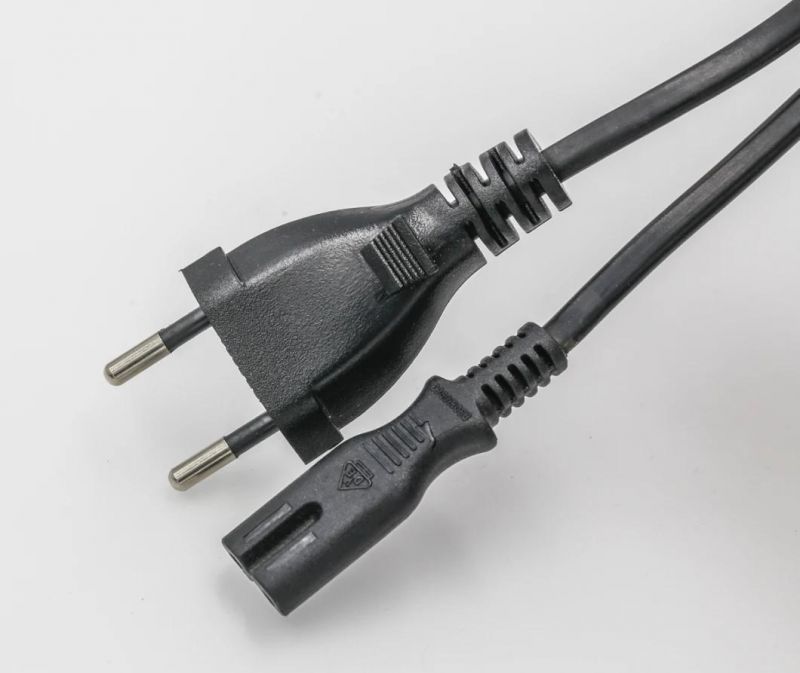 Italy Imq Certified Power Cord, Italy Two Heart Plug, Italy Two Round Pin Plug 250V 10A